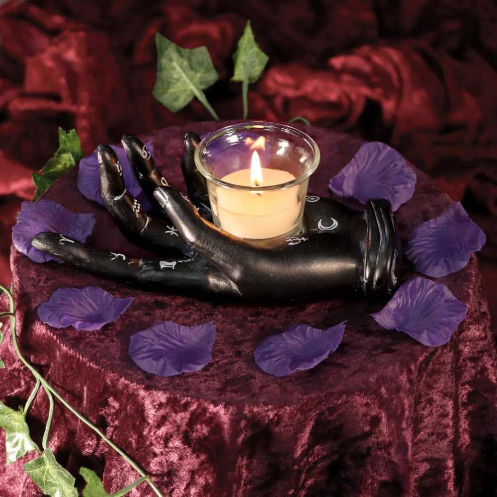 Nemesis Now - Palmist's Prediction Porte-bougie - Noir